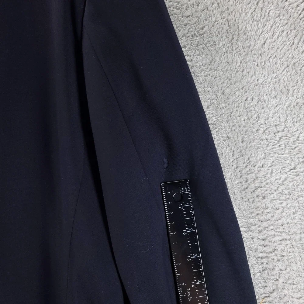 Hugo Boss Suit Jacket Mens 46R Blue Wool Einstein Omega Made USA Office Career